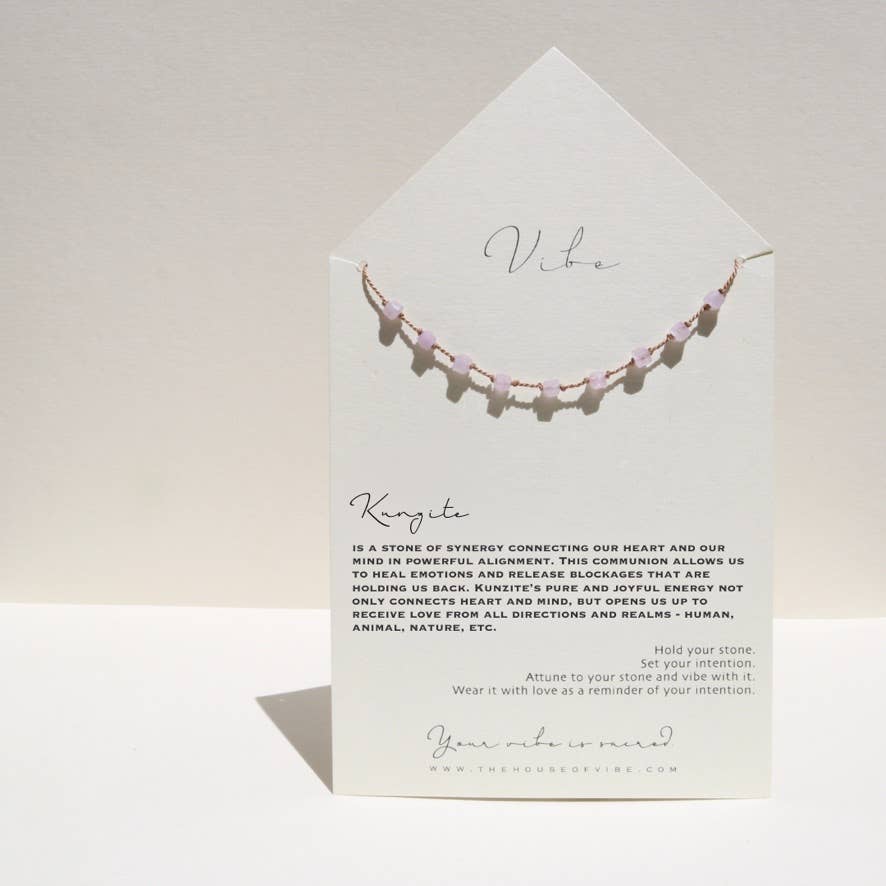 VIBE NECKLACE | KUNZITE MULTI STONE