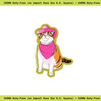 Cowboy Cat Sticker