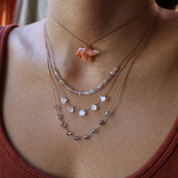 VIBE NECKLACE | ICE OBSIDIAN 9 STONE