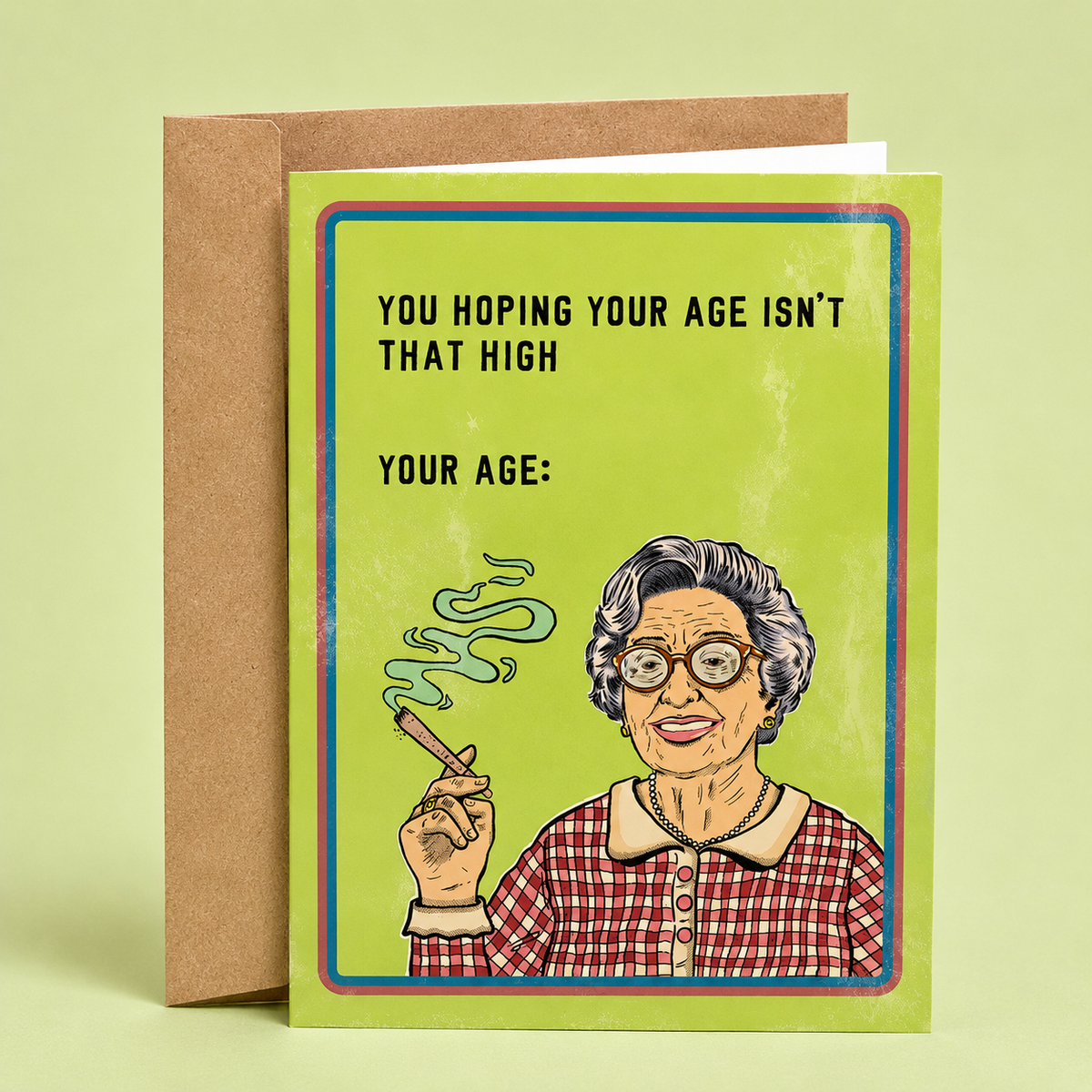 Funny 70s Birthday Card – Hoping Your Age Isn’t That High