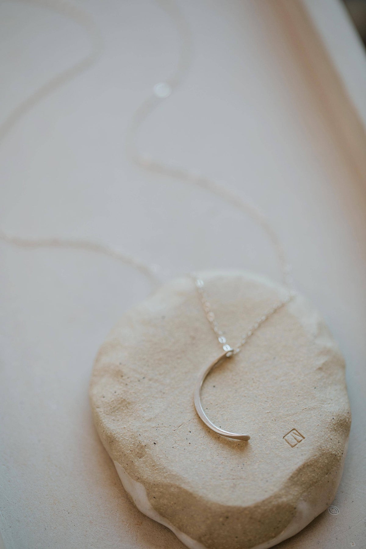 Mini Moon Pendant | 14kt Gold Fill + Sterling Silver