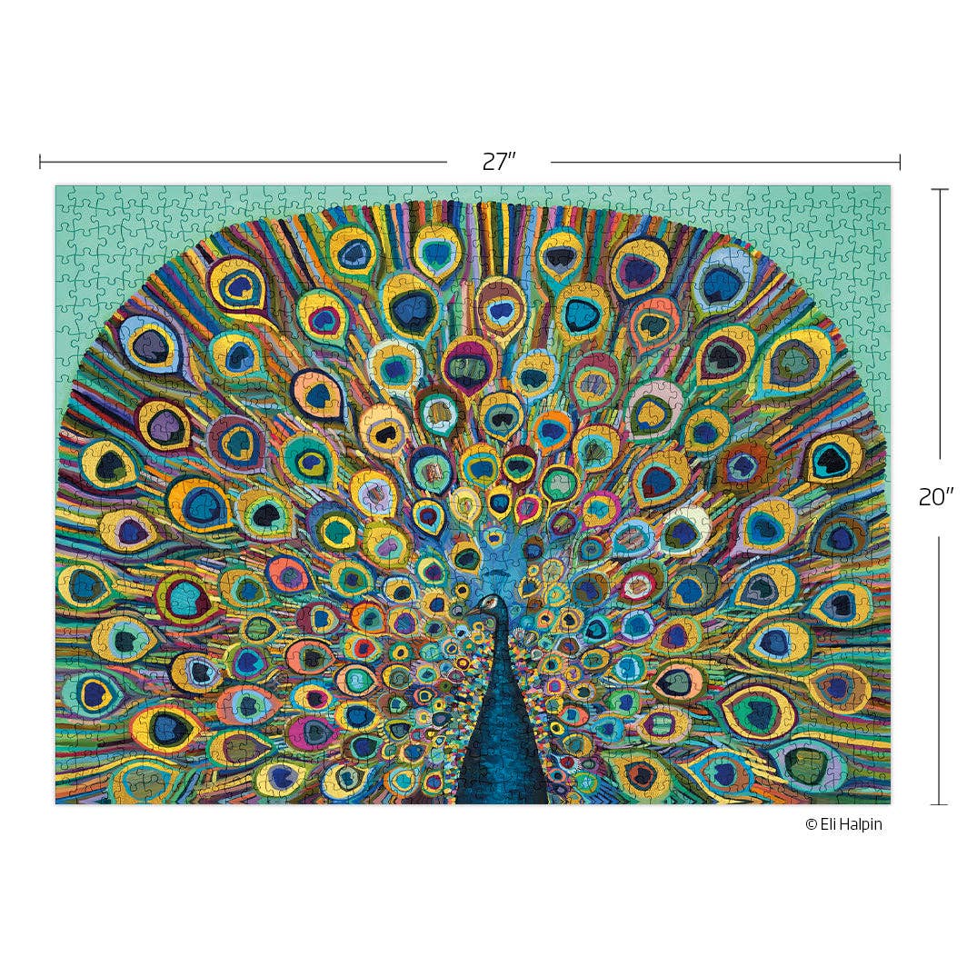 Peacock 1000 Piece Puzzle, Gift for Her