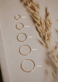 Endless Hoops | 14kt Gold Fill + Sterling Silver