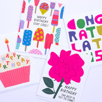Happy Birthday Cupcake Sprinkles Note Crd