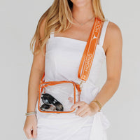 Texas Longhorns Bridget Clear Purse – Stadium Bag with Custom Strap