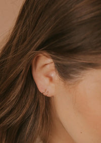 Tiny Twist Earrings | 14kt Gold Fill + Sterling Silver