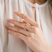 Lovestruck Ring | Heart Band Ring | Gold Stacking Ring