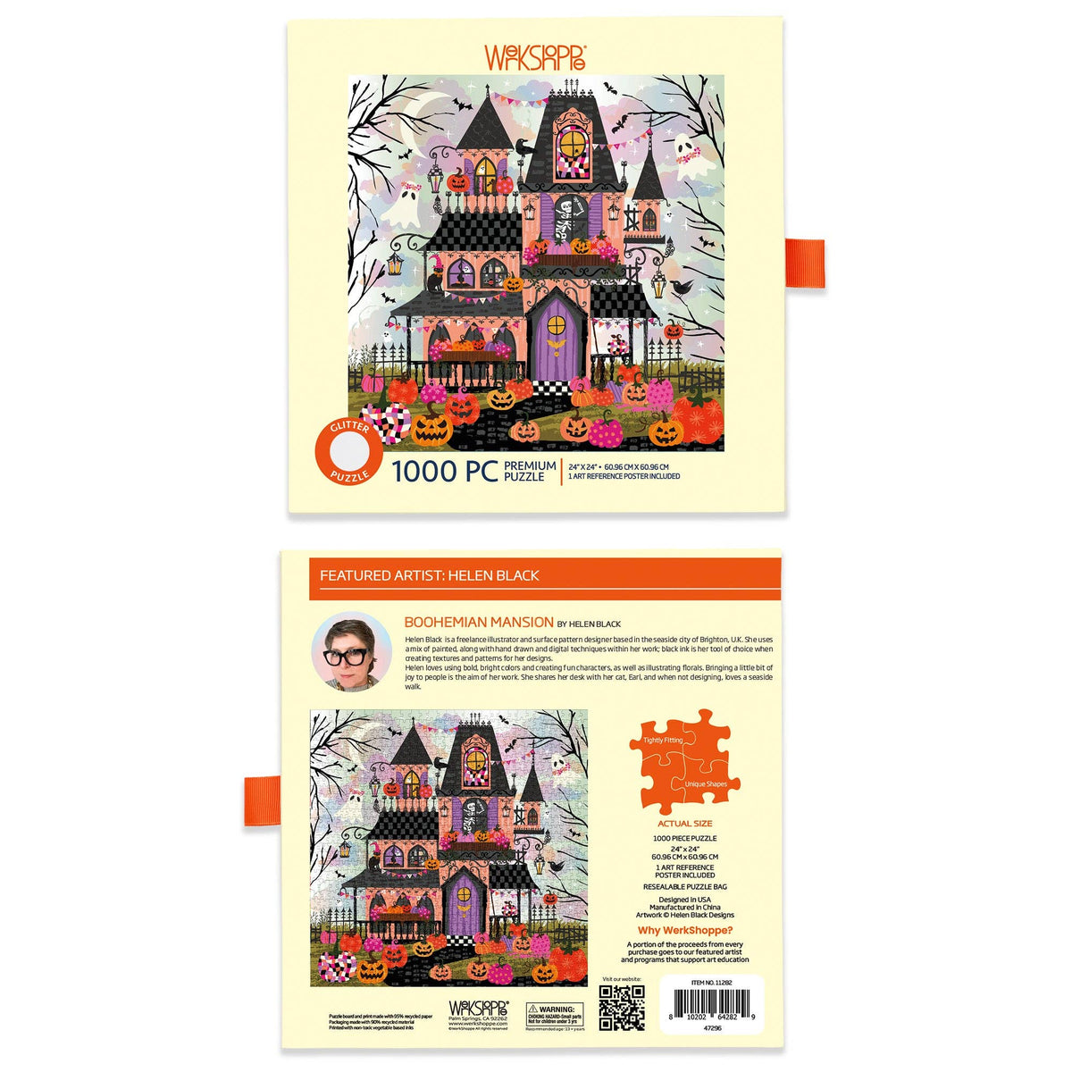 Boohemian Mansion 1000 Piece Halloween Puzzle with Glitter