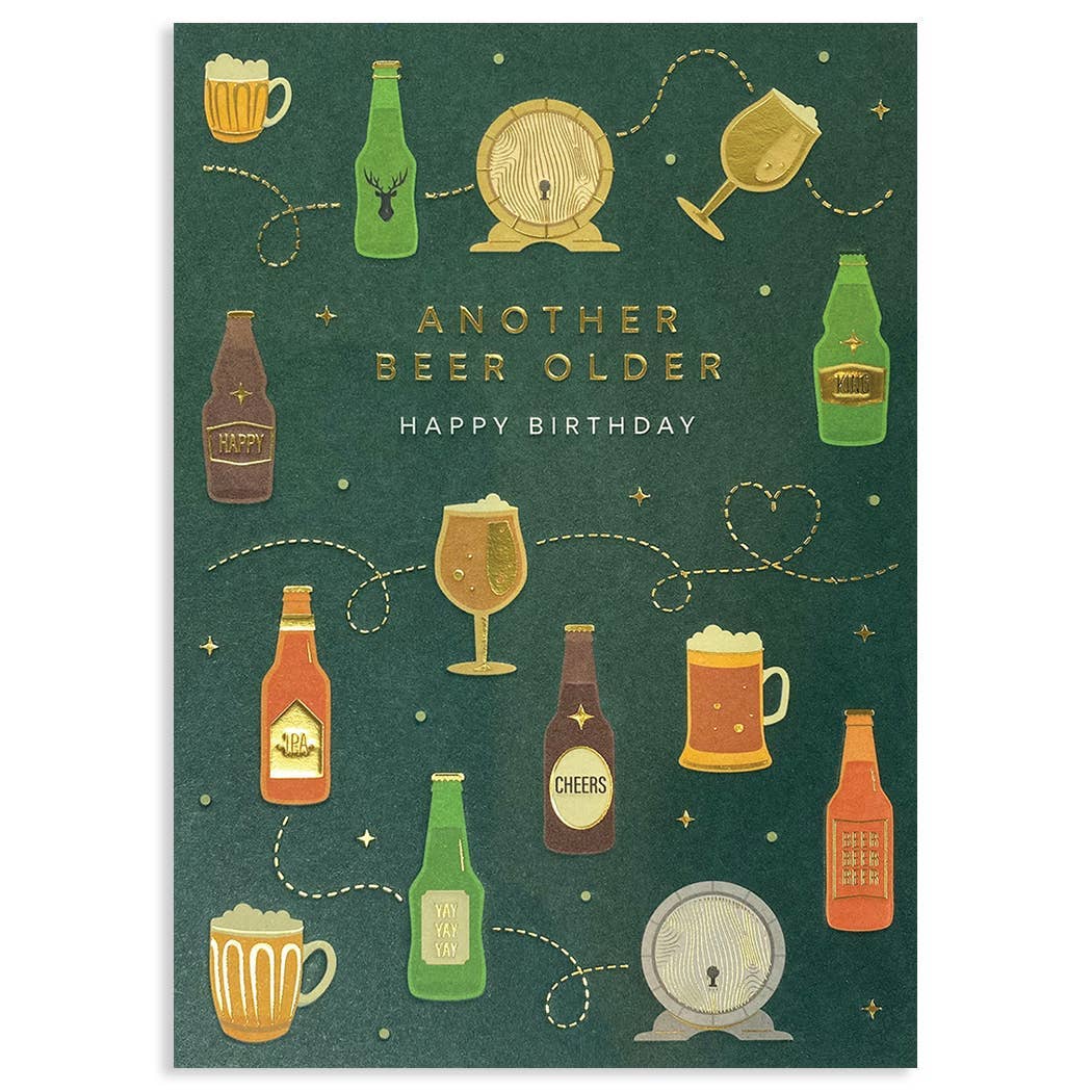 BREWING BIRTHDAY GREETING CARD 4.625 x 6.5625"