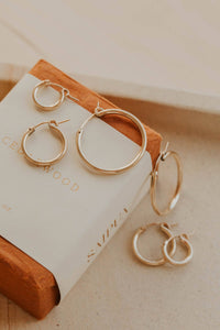 Bold Hoops | 14kt Gold Fill + Sterling Silver