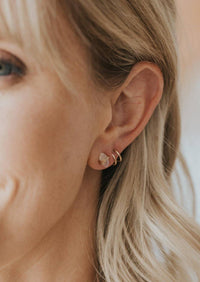 Double Up Posts | 14kt Gold Fill + Sterling Silver