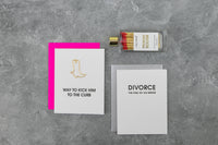 Way To Kick Him To The Curb - Breakup | Divorce - Cowboy Boot Paperclip Card