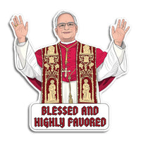 Blessed Pope Die Cut Sticker