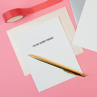 I'm So Sorry Friend - Sympathy | Support - Letterpress Card