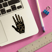 Palm Reading Hand Die Cut Sticker