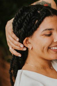 Dezi Studs | 14kt Gold Fill + Sterling Silver