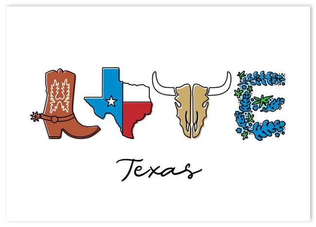 Texas Forever Postcard