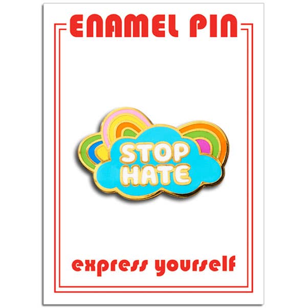 Stop Hate Pin