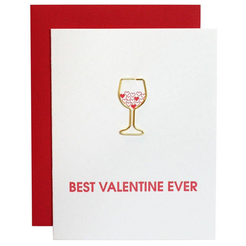 Best Valentine Ever - Paper Clip Greeting Card
