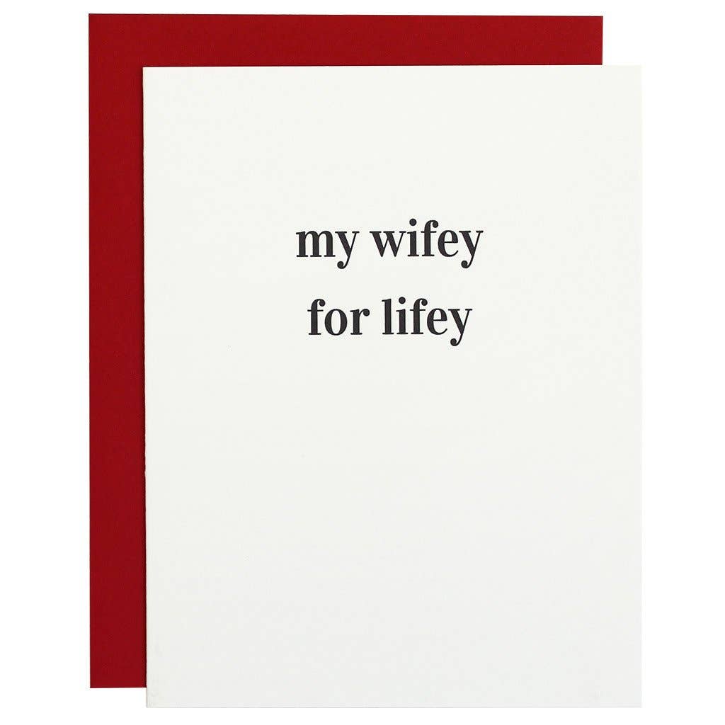 Wifey for Lifey - Greeting Card
