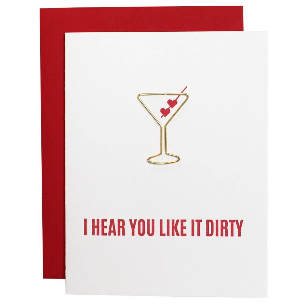 I Hear You Like It Dirty - Paper Clip Greeting Card