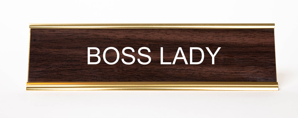 Boss Lady Nameplate