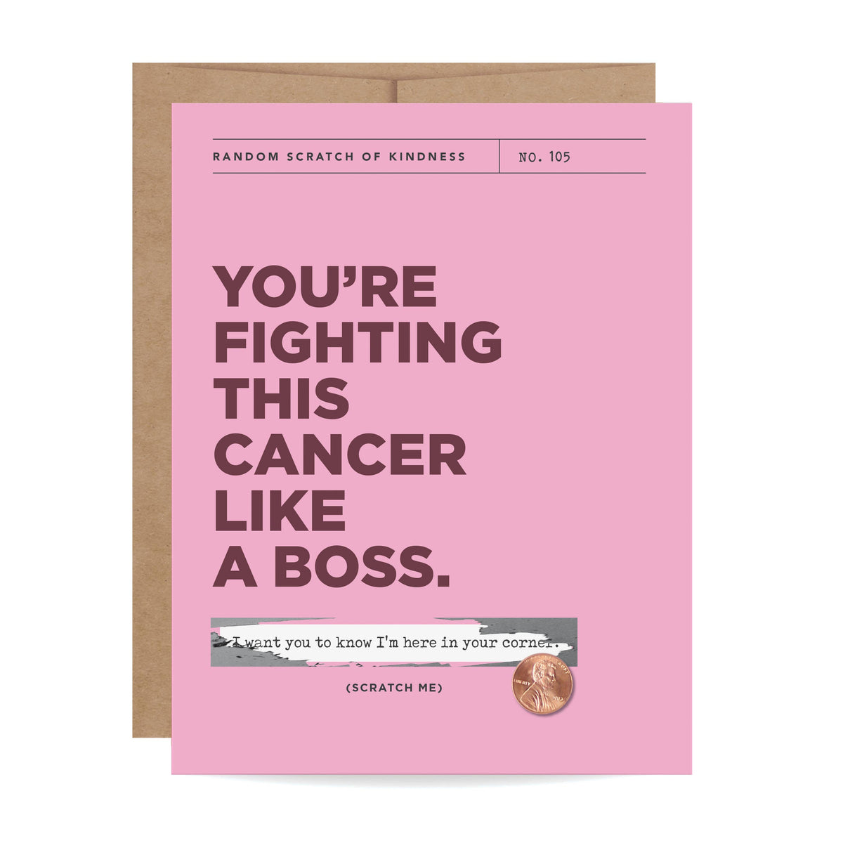 Fighting Cancer Scratch-off Greeting Card