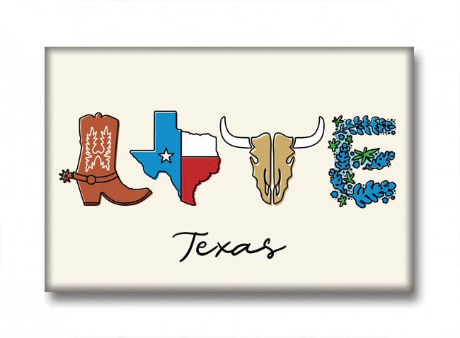 Texas Love Magnet