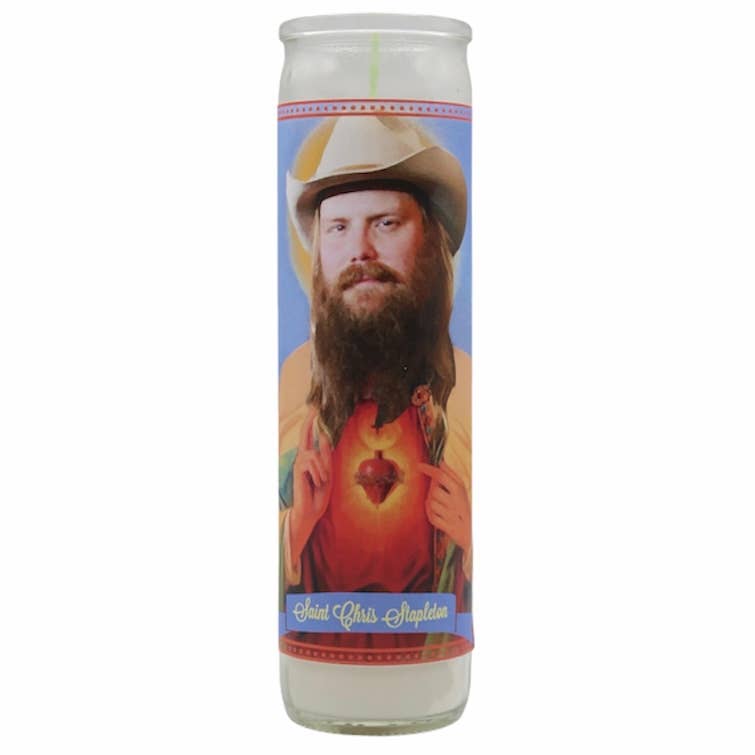 Chris Stapleton Devotional Prayer Saint Candle