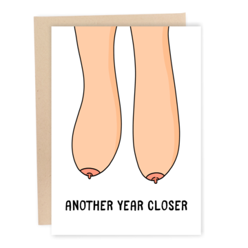 Saggy Boobs Birthday Greeting Card