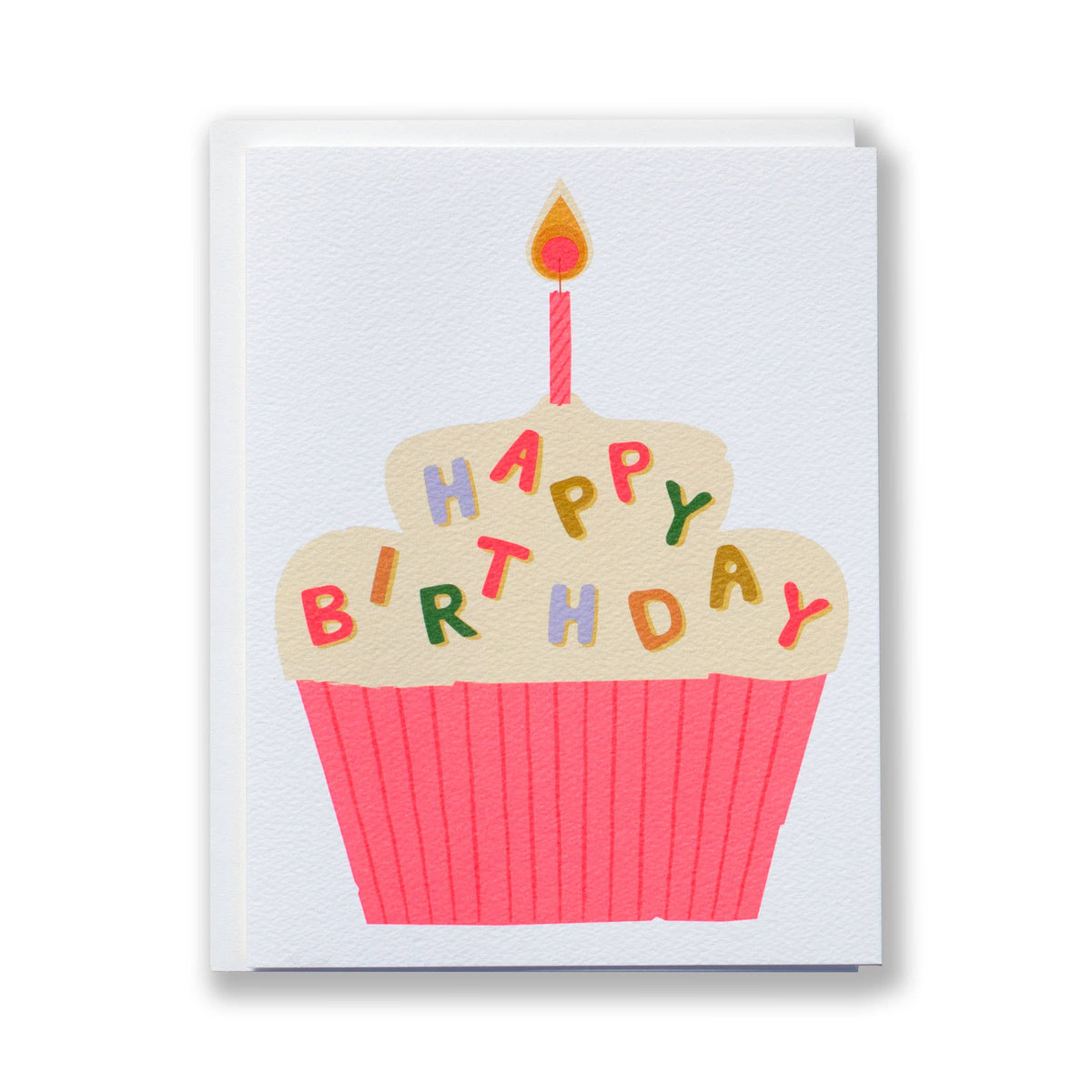 Happy Birthday Cupcake Sprinkles Note Crd