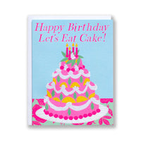Let's Eat Cake Birthday Note Card