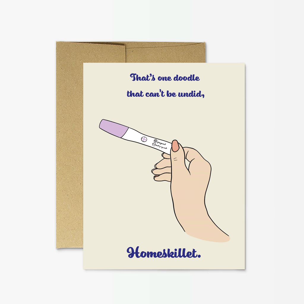 Homeskillet Pregnancy Greeting Card