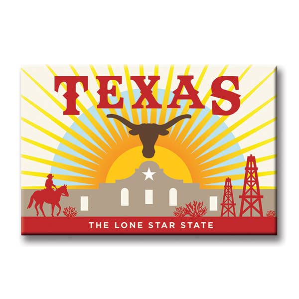 Texas Alamo Lone Star State Magnet
