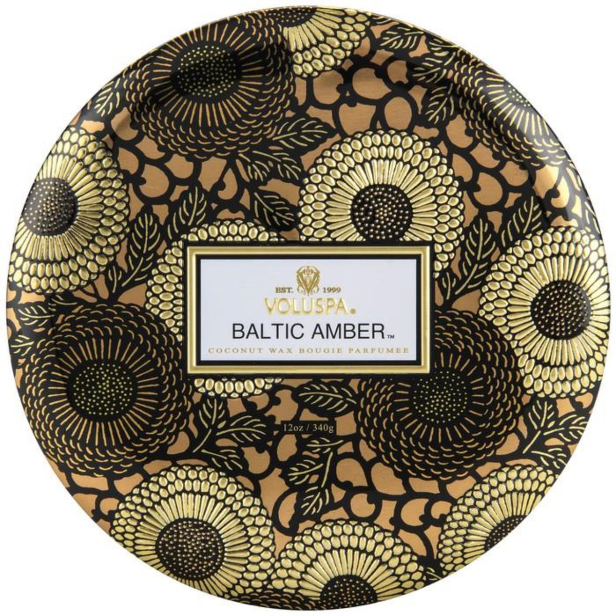 Voluspa: Baltic Amber 3 Wick Tin Candle
