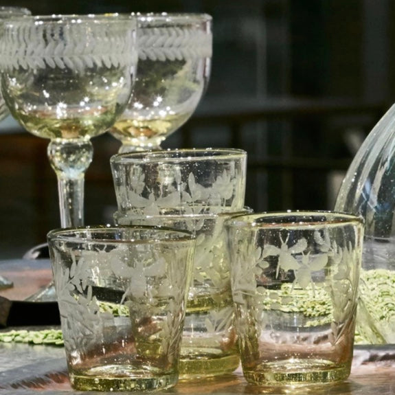 Jan Barboglio Wee-Bee Double Old Fashioned, Clear Glass