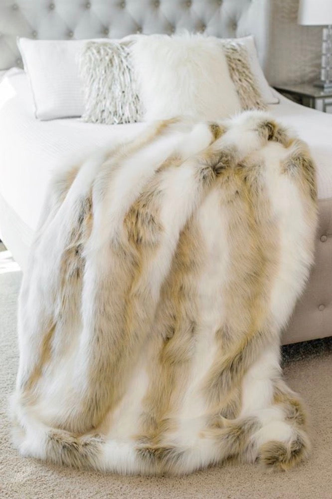 Spotlight faux fur throw store