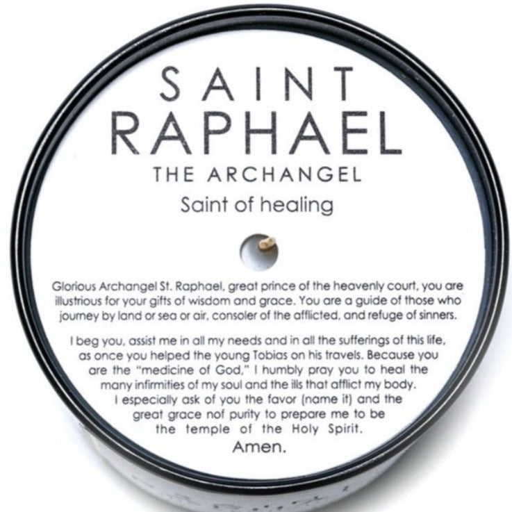 SAINT Raphael the Archangel Candle Mount Ararat 8.5oz