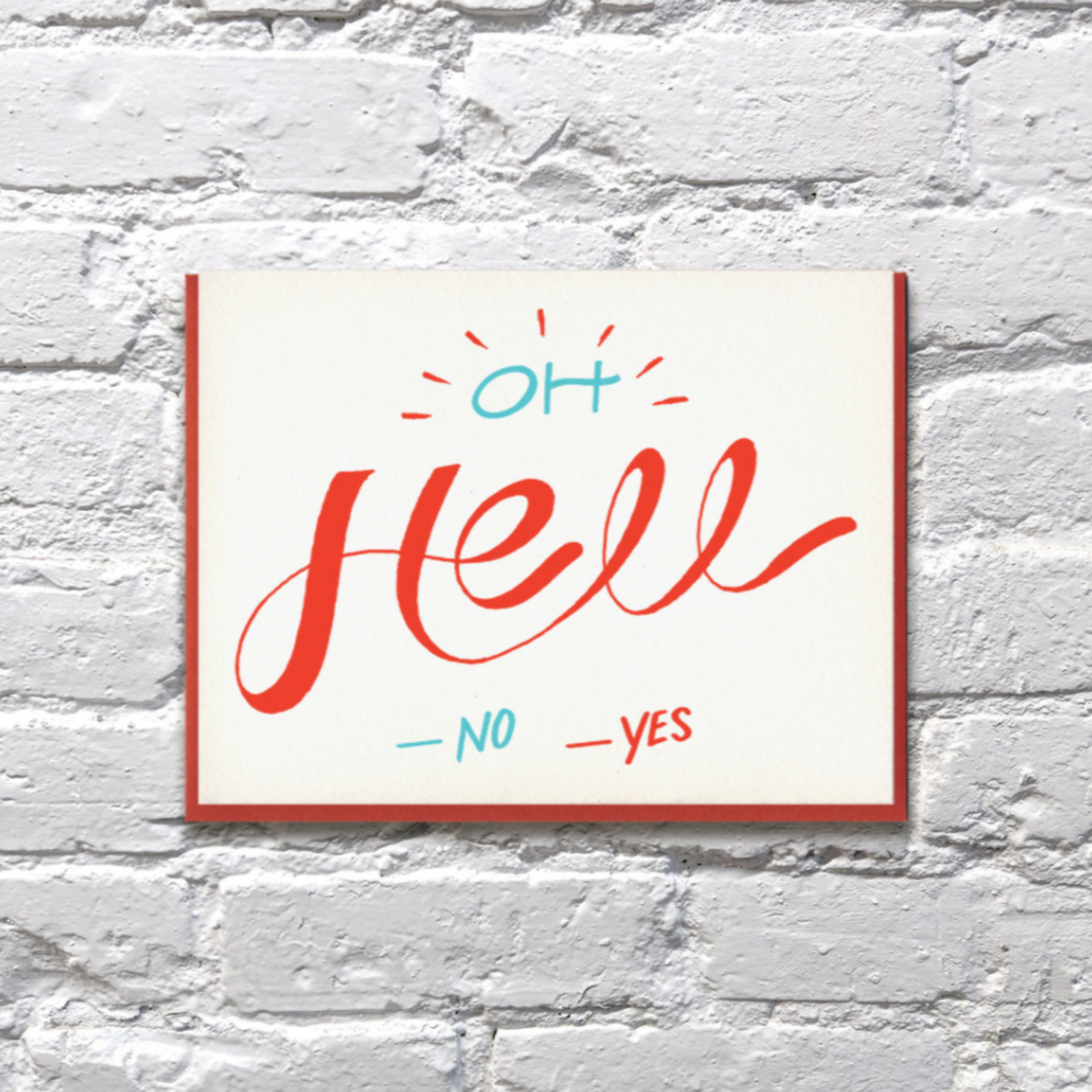 Oh Hell - Greeting Card