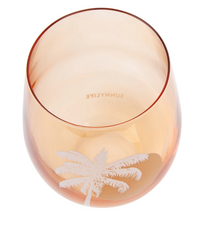 Palm Stemless Glass Tumblers
