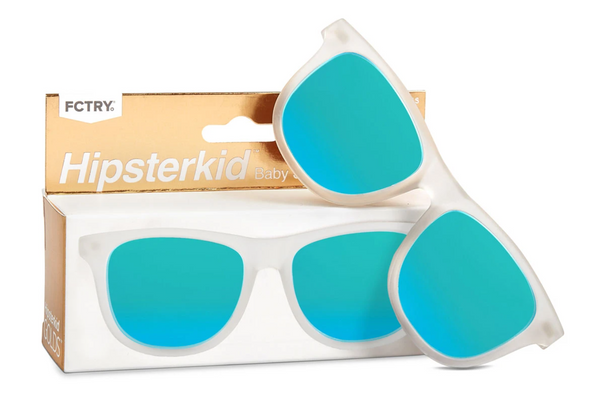 Hipsterkid Wayfarer Sunglasses : Frost, Ages 3-6
