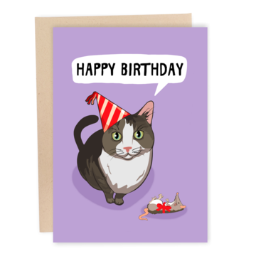 Dead Mouse Birthday Greeting Card