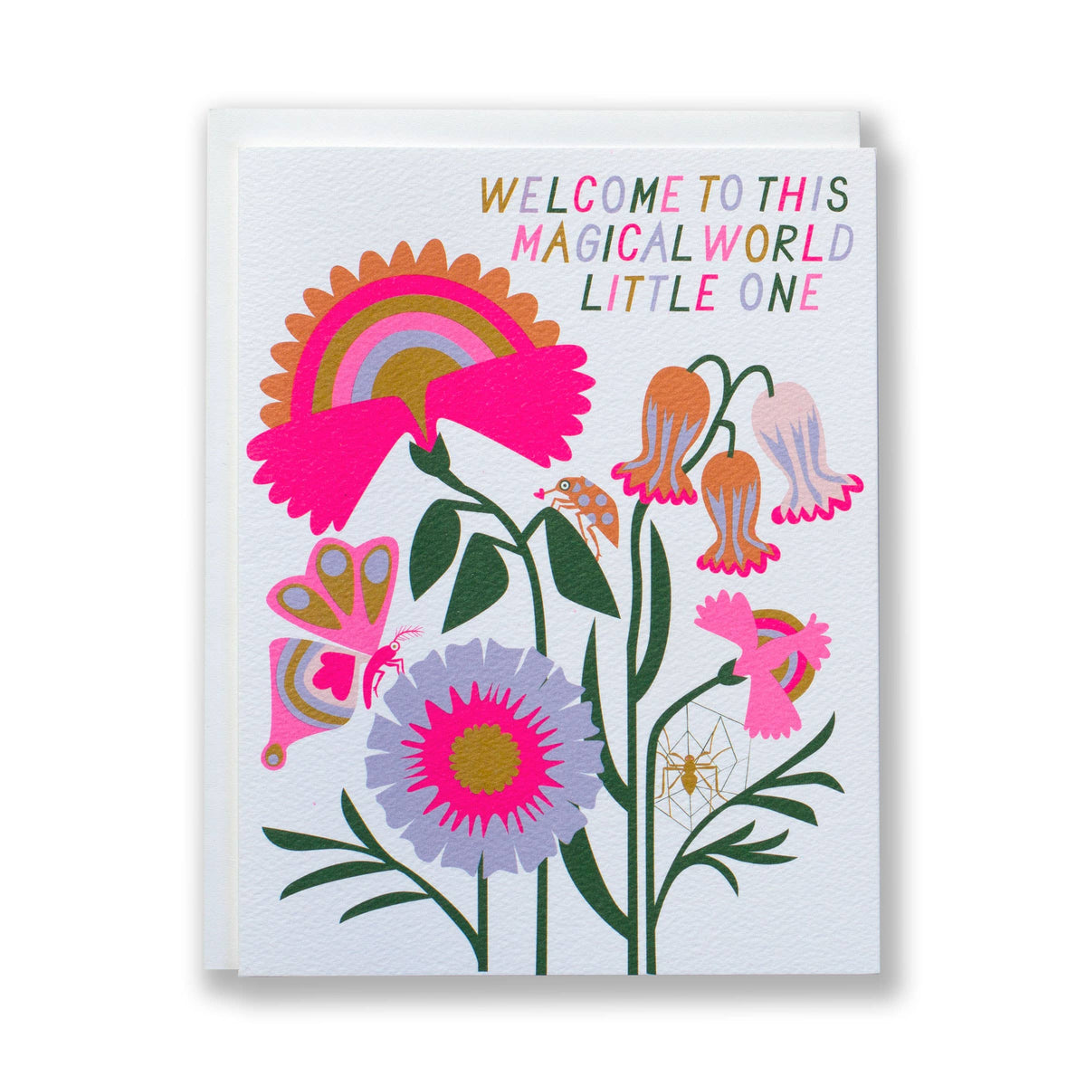 Welcome to this Magical World Baby Note Card