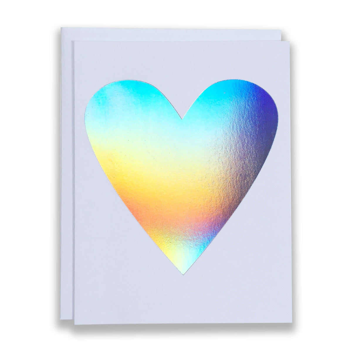 Hologram Heart Note Card: 4.25 x 5.5 inches