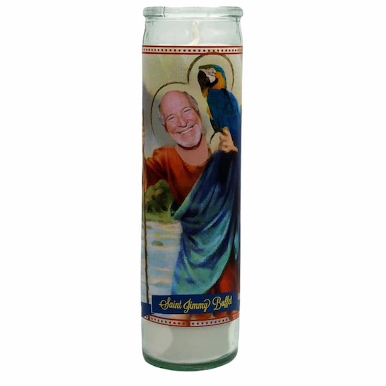 Jimmy Buffet Devotional Prayer Saint Candle