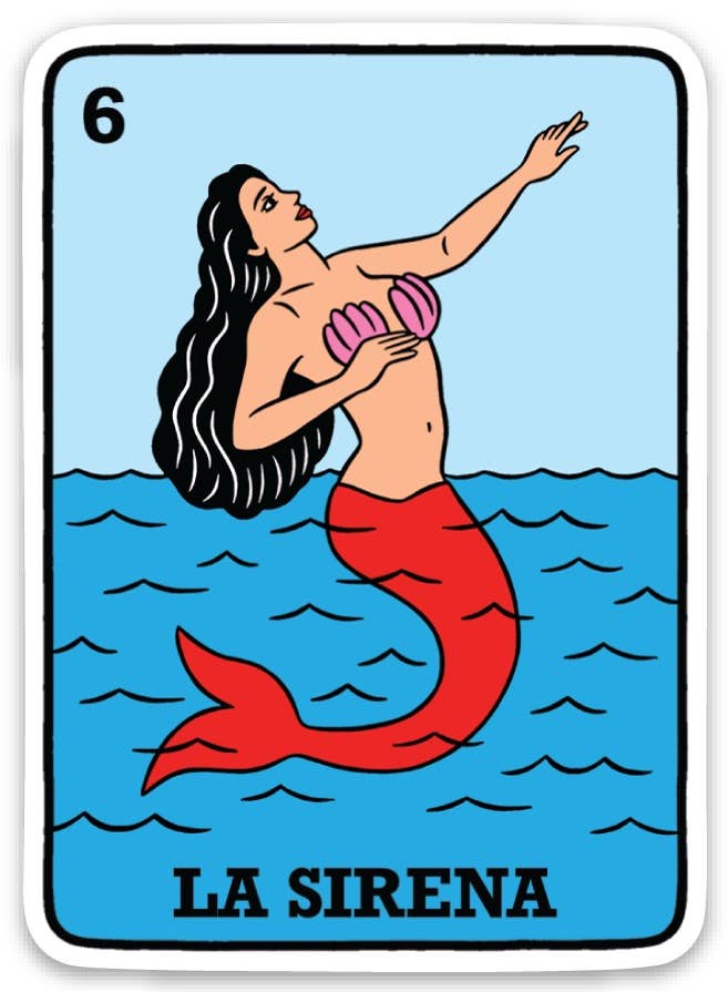 La Sirena Die Cut Sticker