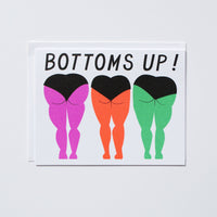 Bottoms up Note Card for Good Cheer and Congratulations!