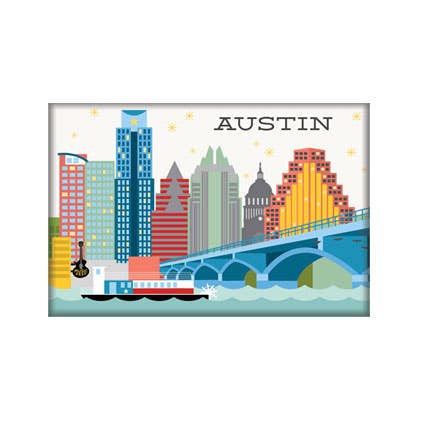 Austin Skyline Magnet