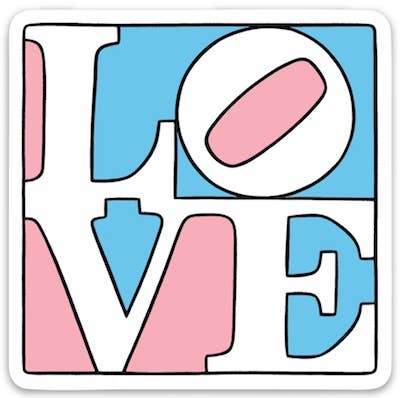 Transgender Love Die Cut Sticker