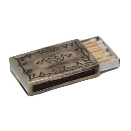 Silver Small Stamped Matchbox